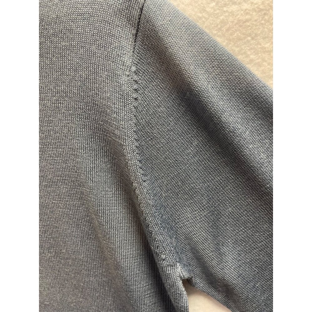 Vintage John Leslie Top Blue Gray Lace Bottom Half-Sleeve Size XL - Picture 5 of 12